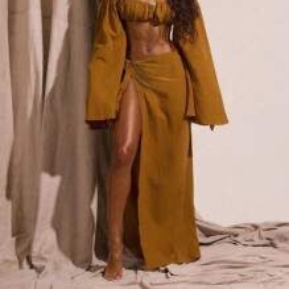 Tie Maxi Skirt Only Spring Summer Vacation Sexy Beach